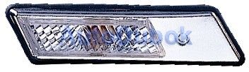 BME3691-281W-N Тайвань Повторитель поворота в крыло хром корпус белый (комплект) для 