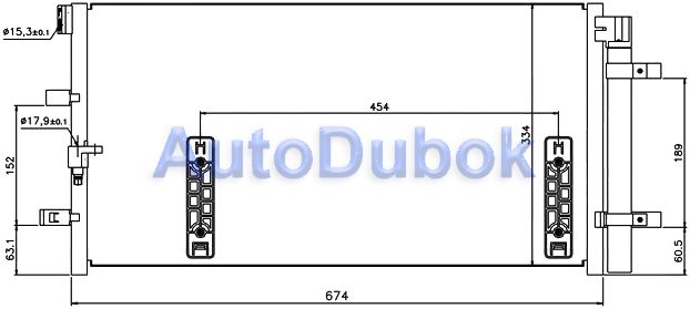 Радиатор кондиционера 1040042L 1040042L