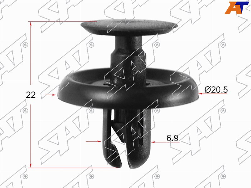ST-KJ-2345 SAT Клипса TOYOTA/LEXUS (1 шт.) для 