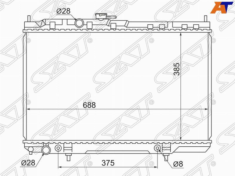 Радиатор охлаждения АТ SG-NS0001-B10