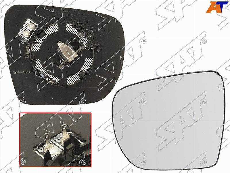 Полотно зеркала HYUNDAI TUCSON/IX35 10-15 LH сферическое с обогревом ST-121-0011 ST-121-0011