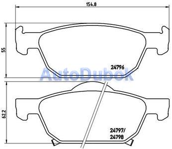 45022TV0E02 Honda Тормозные колодки передние для 