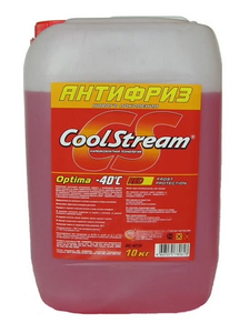 CS010703RD CoolStream Антифриз CoolStream Optima Red красный 10л для 