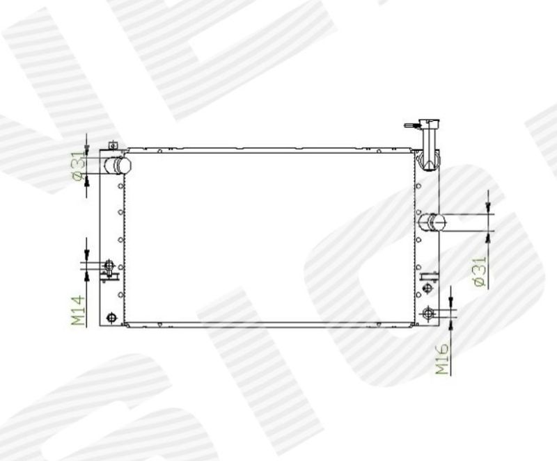 Радиатор охлаждения RA646809 RA646809