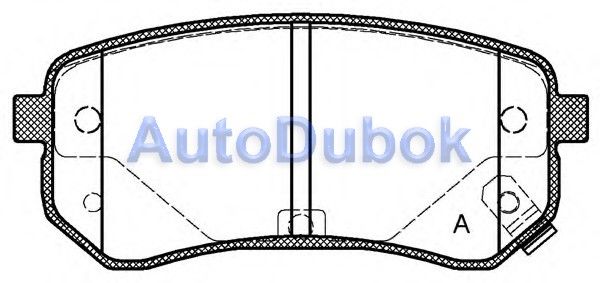 5830207A10 Kia Тормозные колодки задние для 
