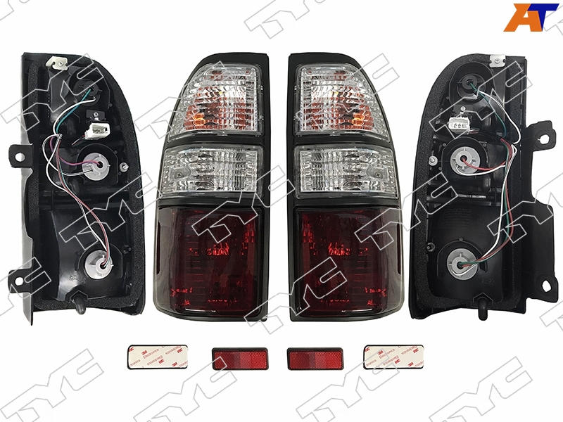 11-5567-B0-5Z TYC Фонарь задний TOYOTA LAND CRUISER PRADO 96-02 LH+RH комплект, хрусталь для 