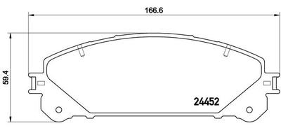 P83145 Brembo Тормозные колодки передние для 