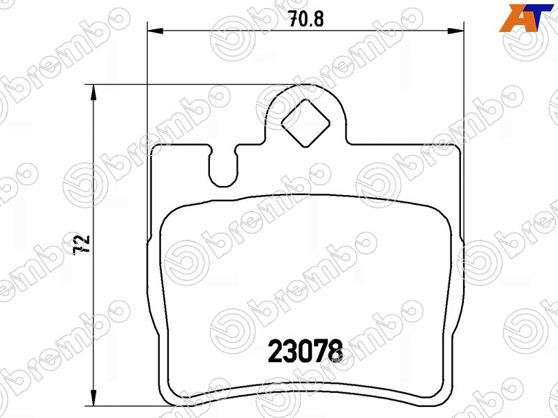 P50042 Brembo Колодки тормозные зад MERCEDES CL-CLASS C215 99-06/S-CLASS W220 98-05 для 