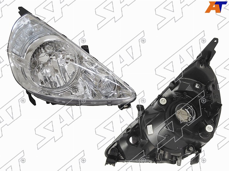 ST-217-1153R Sat Фара правая хром механ корректор для 