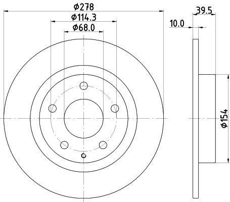 GHT226251 Mazda Тормозной диск задний для 