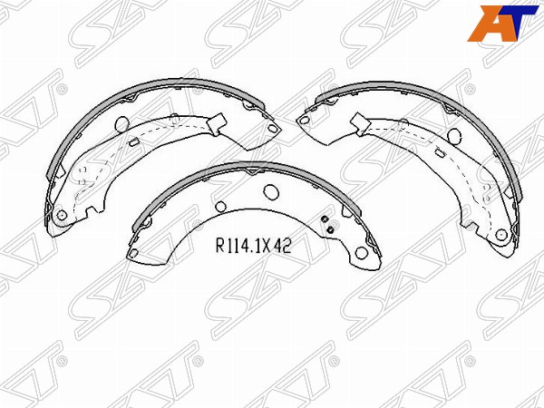 Тормозные колодки задние ST-6RU698525A ST-6RU698525A