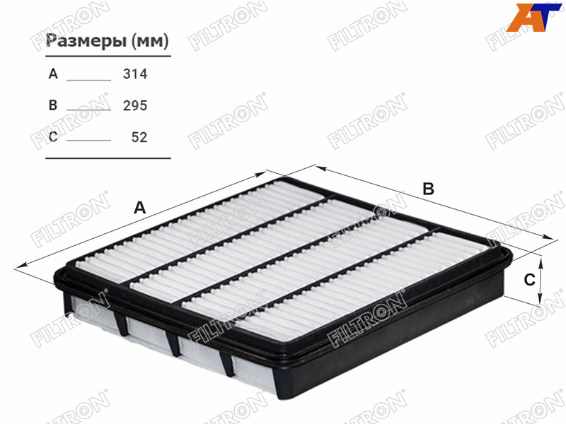 AP143/7 Filtron Фильтр воздушный TOYOTA LAND CRUISER 200 2UZ/1UR 07- /LEXUS LX570 3UR 07- для 