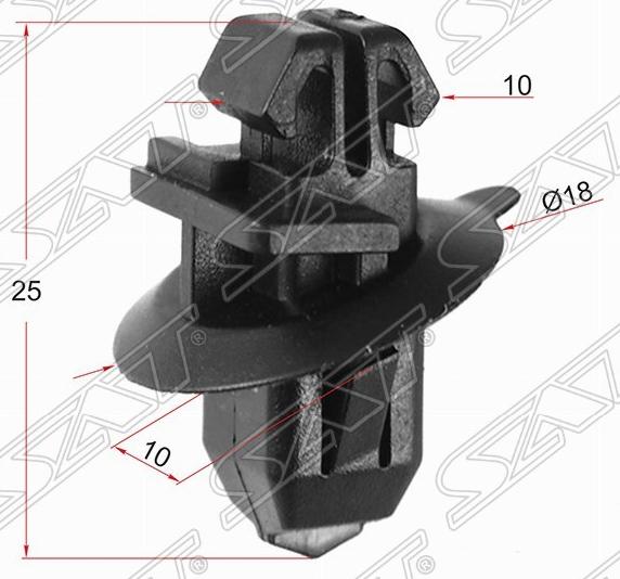 ST-M10410 Sat Клипса молдинга кузова для 