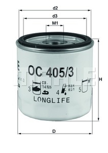 OC405/3A Knecht Фильтр масляный для 
