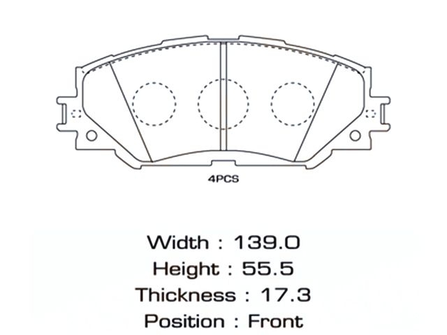 КОЛОДКИ ДИСКОВЫ ПЕРЕДНИЕ AURIS/ COROLLA MS1524 MS1524