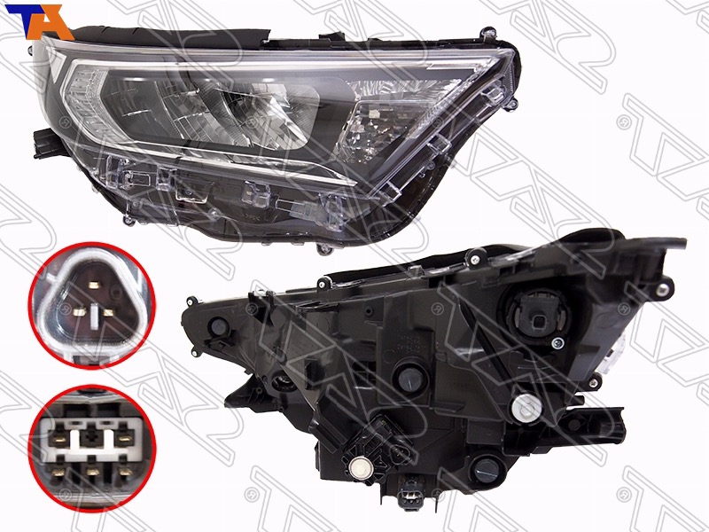 ST-112-1155RMLD-EM2 Sat Фара с корректором галоген LED правая для 