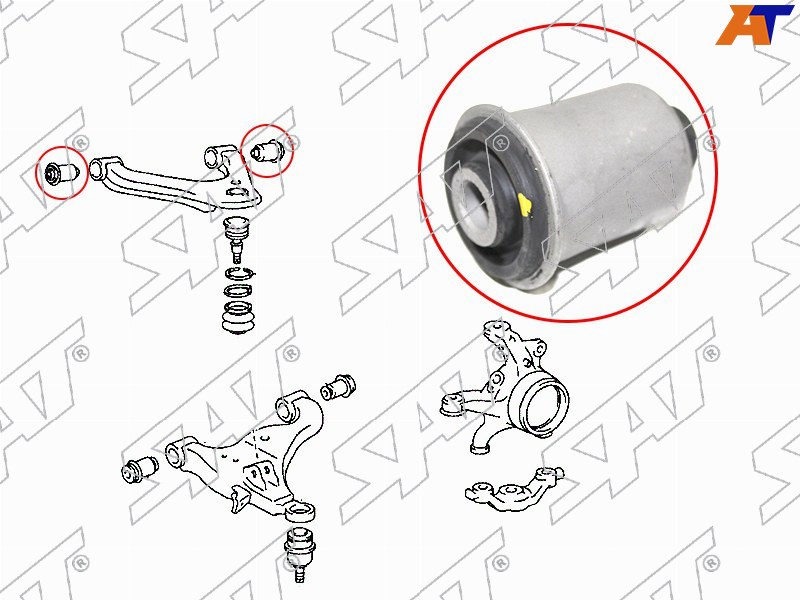 Сайлентблок переднего верхнего рычага TOYOTA HILUX 05- ST-48632-0K010 ST-48632-0K010