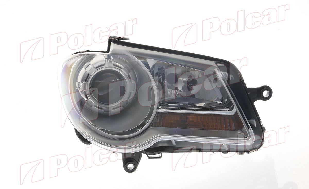 VW TOURAN (1T2) 01.07 - 07.10 :Фара основная правая (эл.с мотором, тип ламп=Н7+Н7), DEPO 957910-E