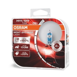 64211NL-HCB	 Osram Лампа H11 55W 12VPGJ19-2 NIGHT BREAKER LASER (коробка 2 шт) для 