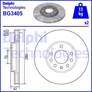 Диск тормозной передний BG3405 BG3405