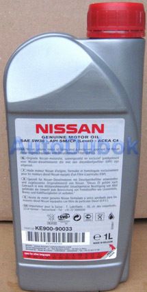 KE900-90033 Nissan Масло моторное Nissan 1л 5W30 синтетика для 