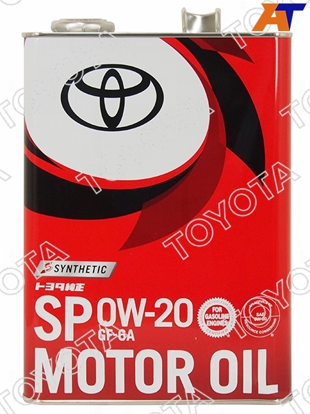 08880-13205 Toyota Масло моторное TOYOTA (металлическая канистра) 0W-20 4Л GF6-A для 