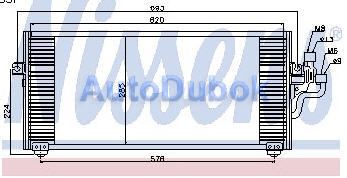 Радиатор кондиционера (NISSENS) MBLAN96-930 MBLAN96-930