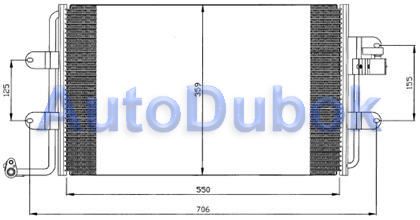 Радиатор кондиционера VWBTL98-930 VWBTL98-930