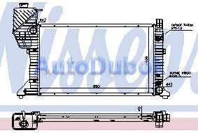 Радиатор охлаждения автомат под кондиционер (680*409*40) (Nissens) MDSPR94-910 MDSPR94-910