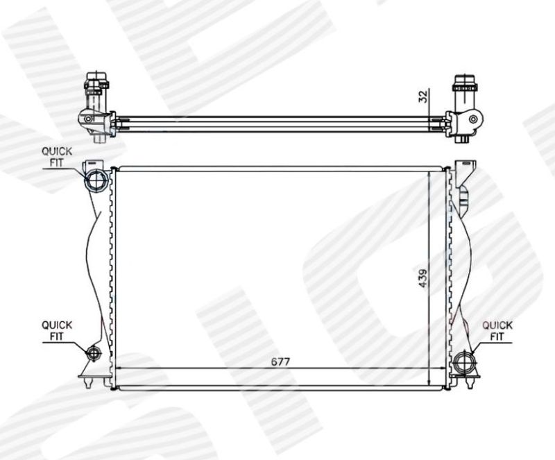 Радиатор охлаждения RA60234A