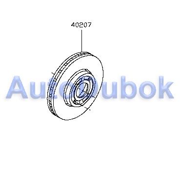 40206-6478R Nissan Тормозной диск передний D=260 для 