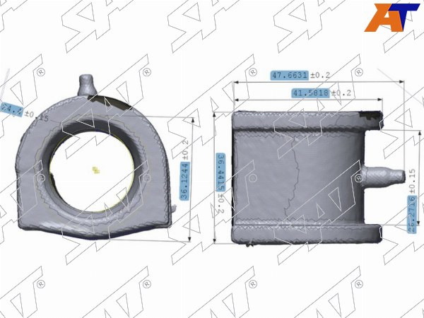 ST-MR519880 Sat Втулка переднего стабилизатора MITSUBISHI LANCER 00-06 D=24.5 для 