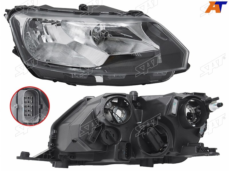 Фара с корректором правая OEM0008FR