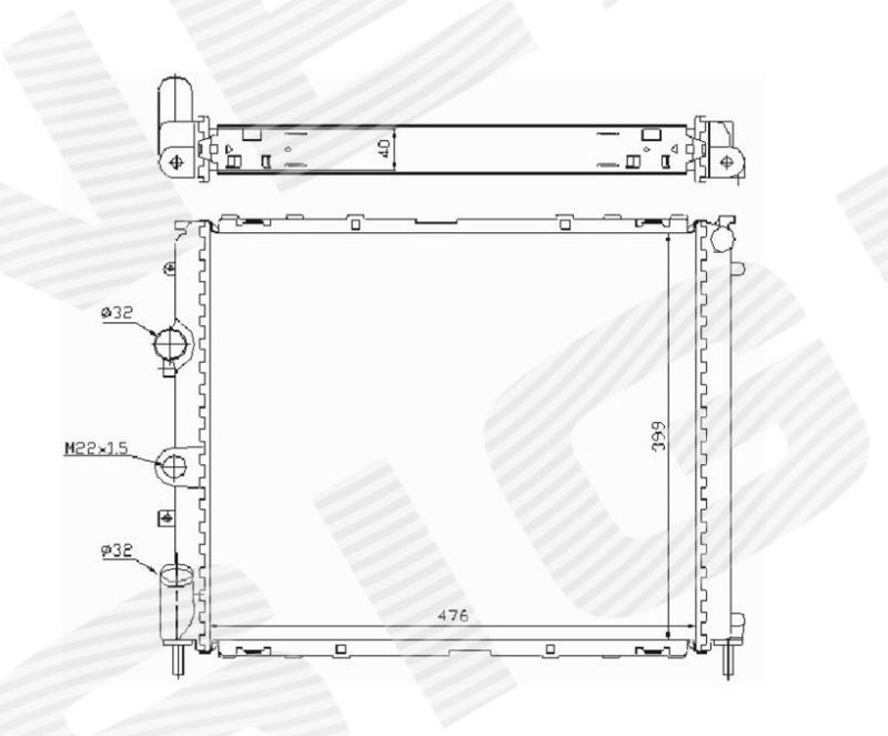 Радиатор охлаждения RA63855A RA63855A
