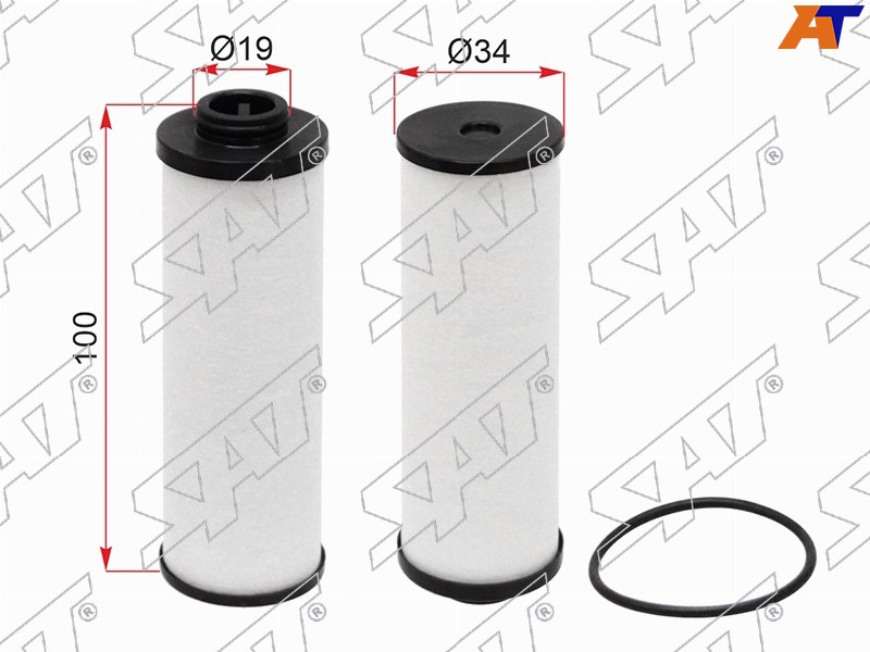 ST-106-0010 Sat Фильтр АКПП-7 AUDI A4 08-15/A5 07-17/A6 10-18/A7 10-18/Q5 08-17/PORSCHE MACAN 14-18 DL501,S-Tronic для 