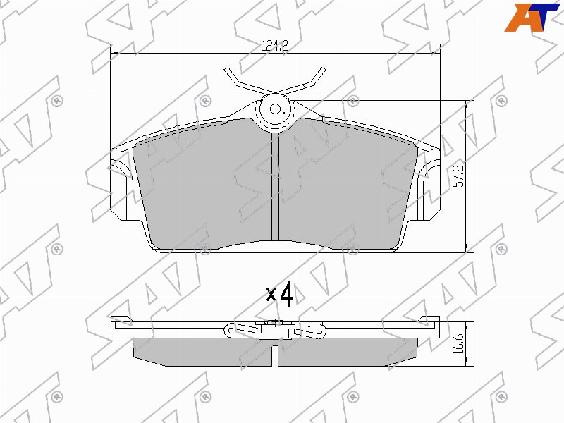 ST-41060-5M326 Sat Колодки тормозные перед NISSAN ALMERA N16 для 