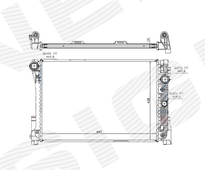 Радиатор охлаждения RA67168Q RA67168Q