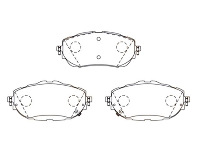 КОЛОДКИ ПЕРЕДНИЕ AURIS/COROLLA 14- MS1904 MS1904