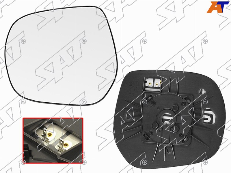 ST-121-0101 Sat Полотно зеркала TOYOTA LAND CRUISER 200 07-21 / PRADO 150 09- LH с обогревом для 