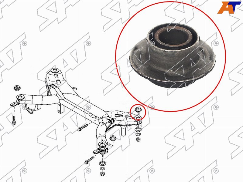 ST-GJ6A-28-89XA Sat Сайлентблок задней балки MAZDA 6 02-08/ATENZA 02-12 для 