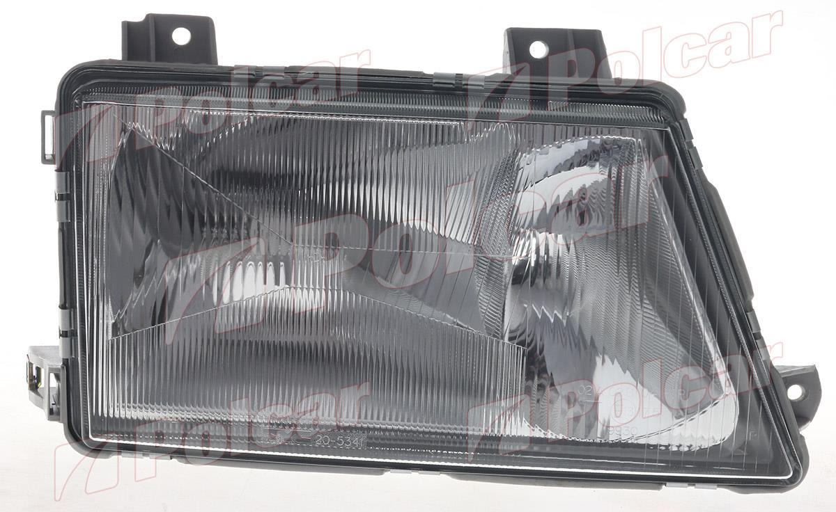 506210-E Polcar MERCEDES SPRINTER 208 - 414 01.95 - 03.00 :Фара основная правая ( пневматическая, без птф, тип ламп Н1+Н1),  TYC 20-5341-08-2 для 