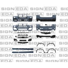 Обвес M SPORT бампер перед с отв, задний без отв комплект PBM04156SET PBM04156SET