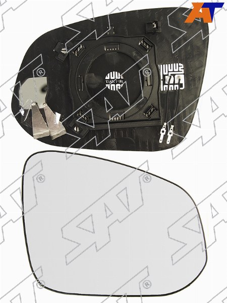ST-121-0018 Sat Полотно зеркала TOYOTA RAV4 12-18/HARRIER 13-/HILUX/FORTUNER 15- RH  сферическое с обогревом для 