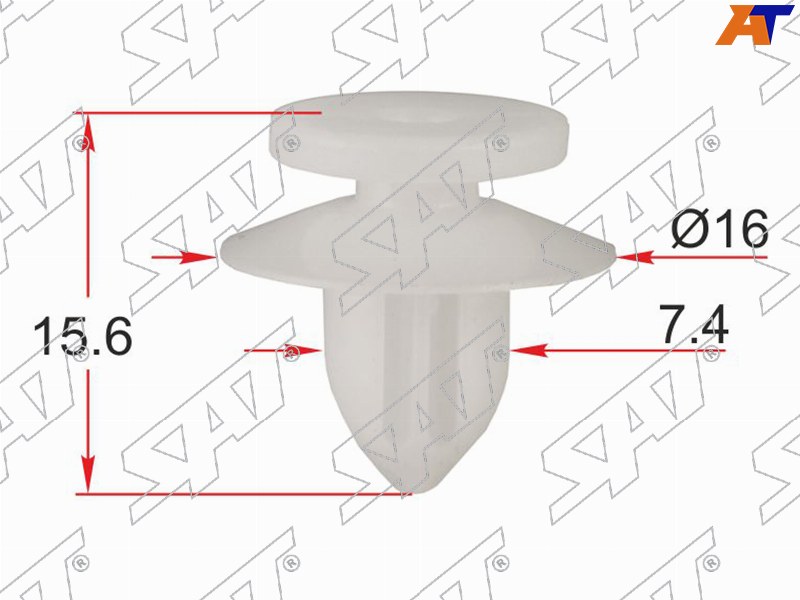ST-KJ-2467 SAT Клипса обшивки двери MITSUBISHI (10 штук) для 