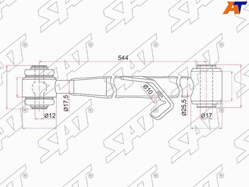 ST-48720-42020 Sat Тяга поперечная задней подвески нижняя TOYOTA RAV4 00-05/CHERY TIGGO 06- RH для 