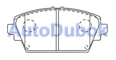 Тормозные колодки передние D1247 D1247