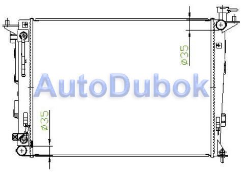 Радиатор охлаждения 2.0 A/T 327514HA