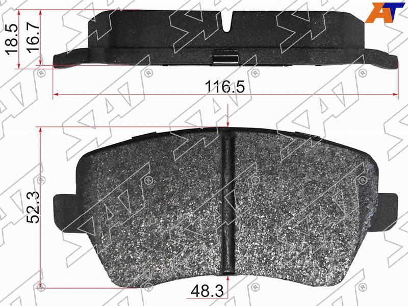 ST-41060-00Q0K Sat Колодки тормозные перед NISSAN ALMERA GA15 12- MARCH 12 03-10/LADA VESTA/LARGUS для 