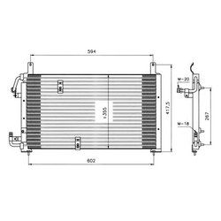 Радиатор охлаждения для Daewoo Nexia N150 1.5 SOHC A15SMS all