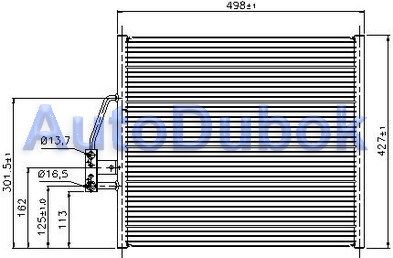 Радиатор кондиционера BME3998-930 BME3998-930